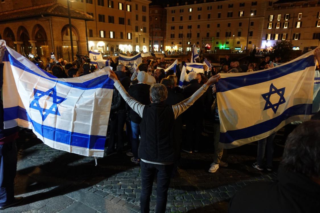 Antisemitismo, la manifestazione a Roma dell’Associazione Setteottobre