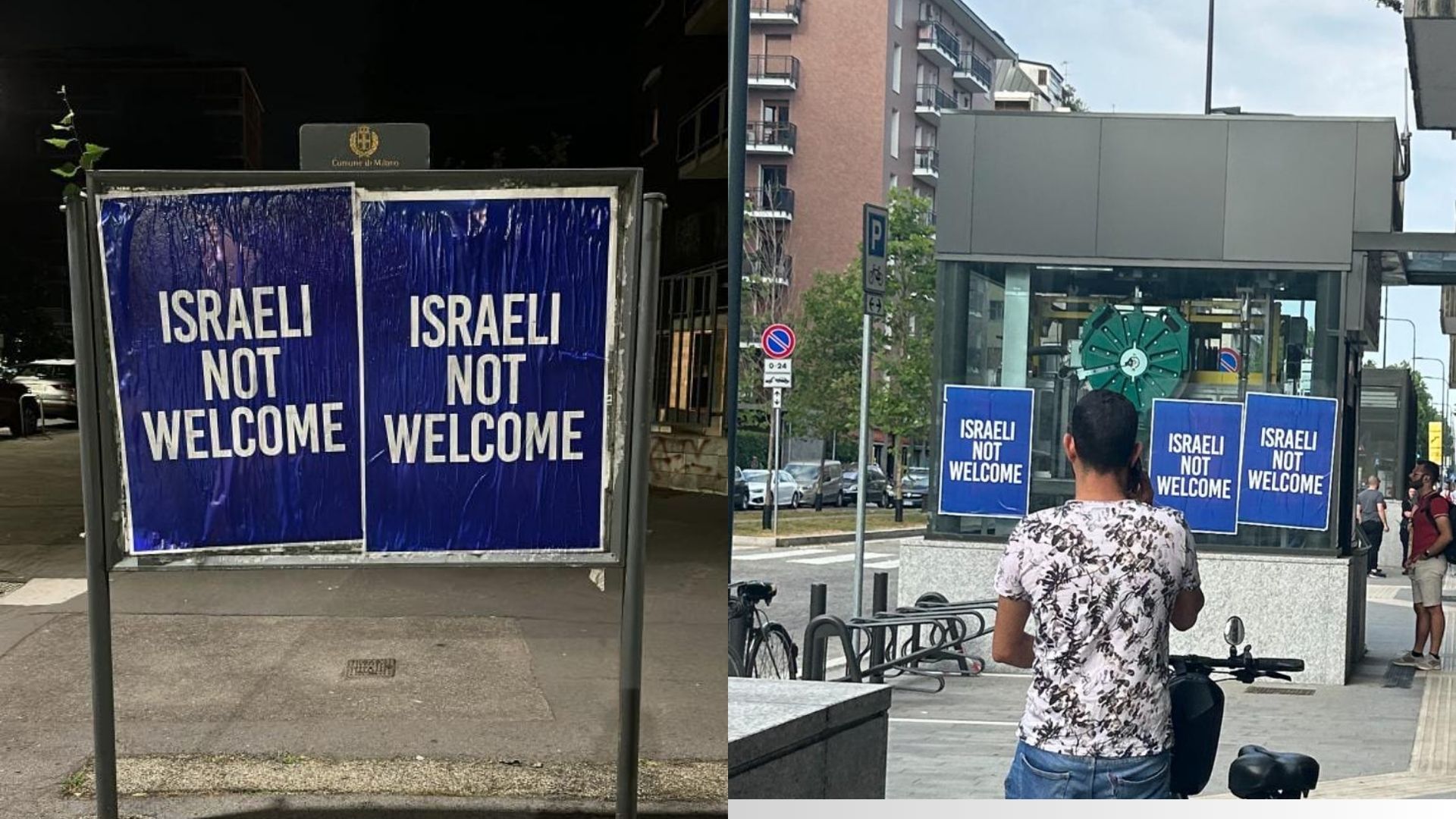 Cartelli antisemiti a Milano. La Comunità ebraica denuncia l’escalation dell’odio