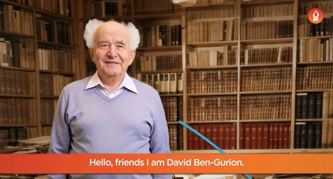 Ben Gurion “torna a parlare” grazie all’intelligenza artificiale