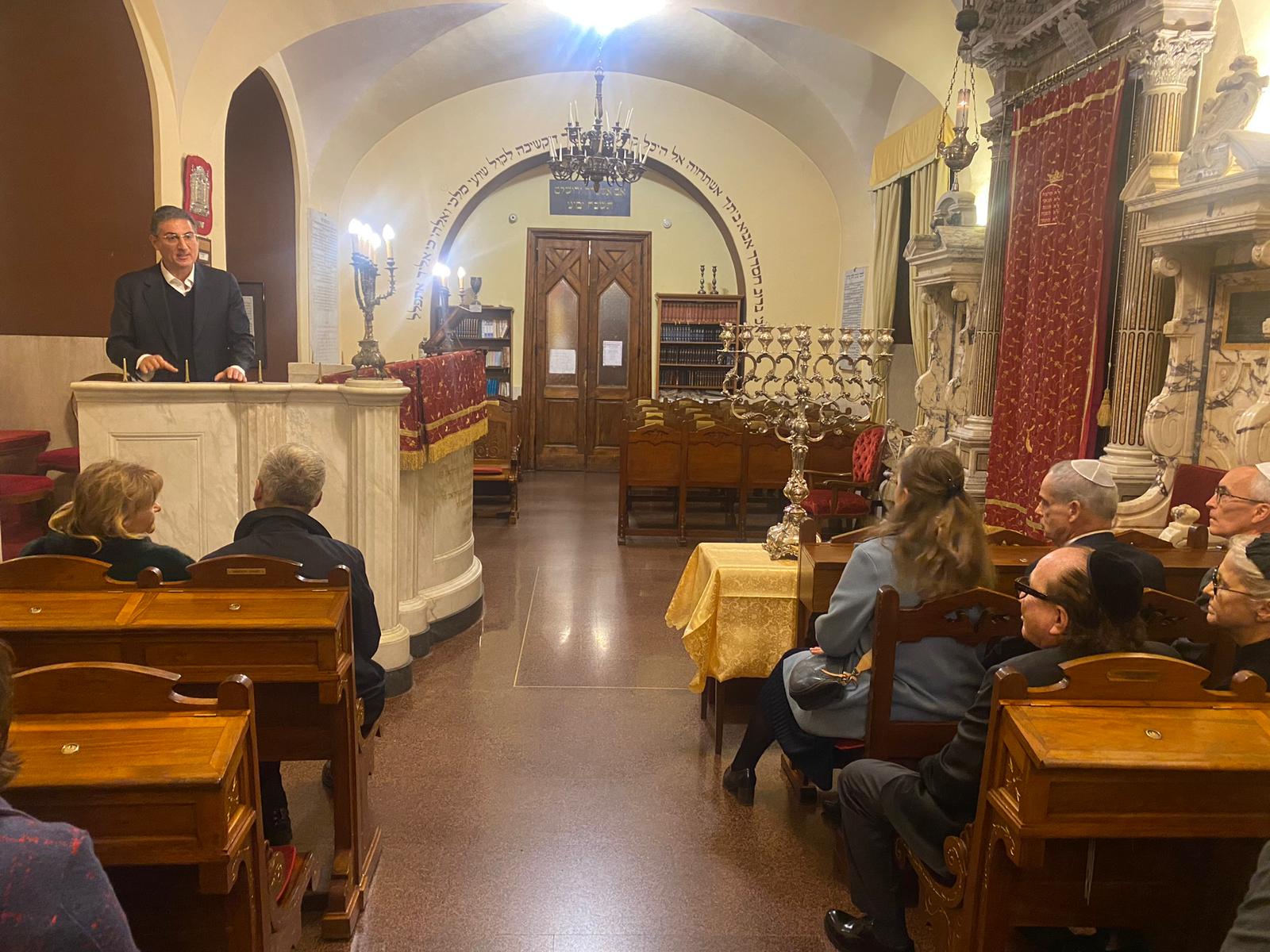 Channukkà con i rappresentanti internazionali al Museo Ebraico di Roma