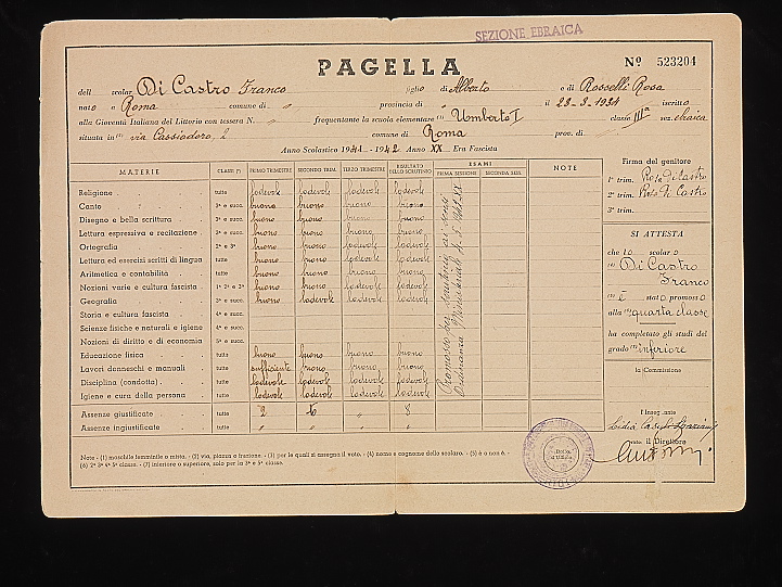 Due pagelle dimenticate