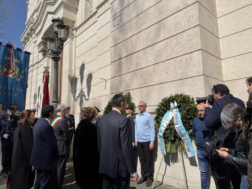 Fosse Ardeatine, il ricordo al Tempio Maggiore