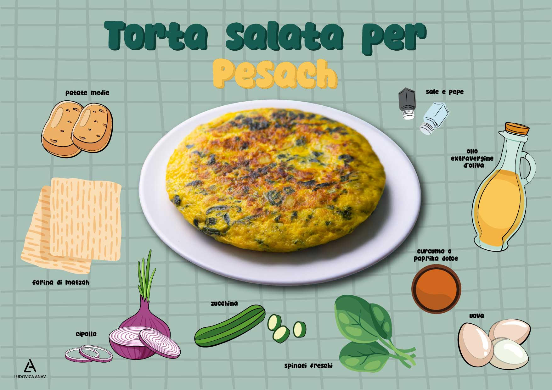 Torta salata per Pesach Torta salata per Pesach