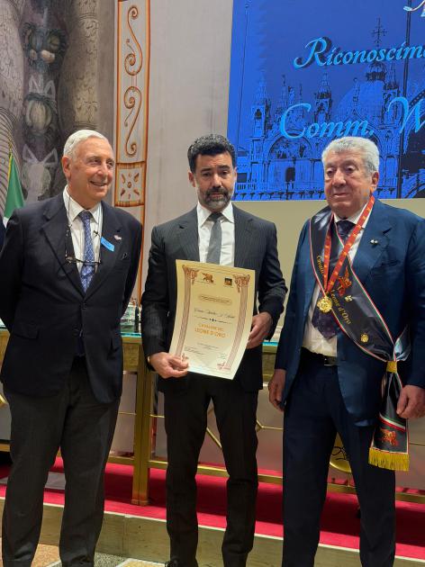 Walter Arbib premiato al Senato per il suo impegno umanitario