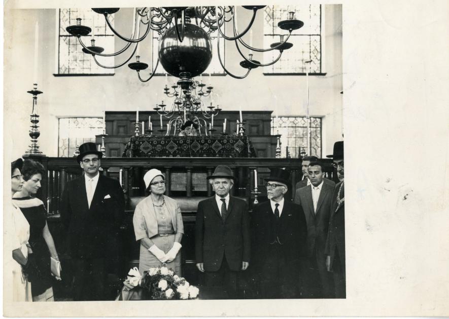 David Ben-Gurion, il Padre di Israele. Sinagoga di Amsterdam, 1960 David Ben-Gurion, il Padre di Israele. Sinagoga di Amsterdam, 1960