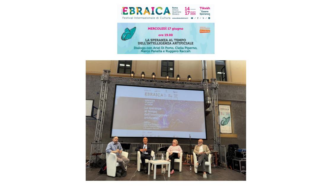 Festival Ebraica: ebraismo, medicina e rapporti umani nel segno dell'IA