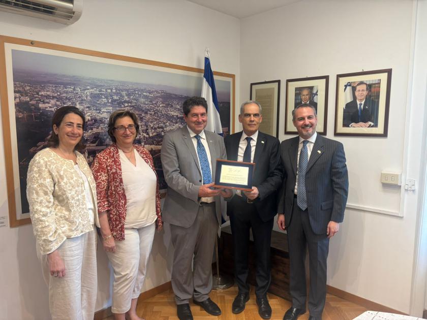 Collaborazione scientifica Italia-Israele, riconoscimento al Prof. Benedetto Allotta