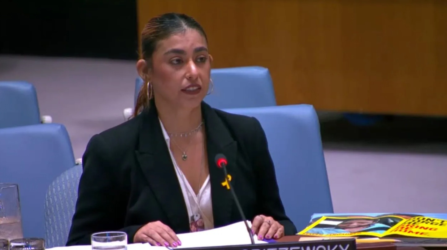 L'ex ostaggio Ilana Gritzewsky all'Onu: 