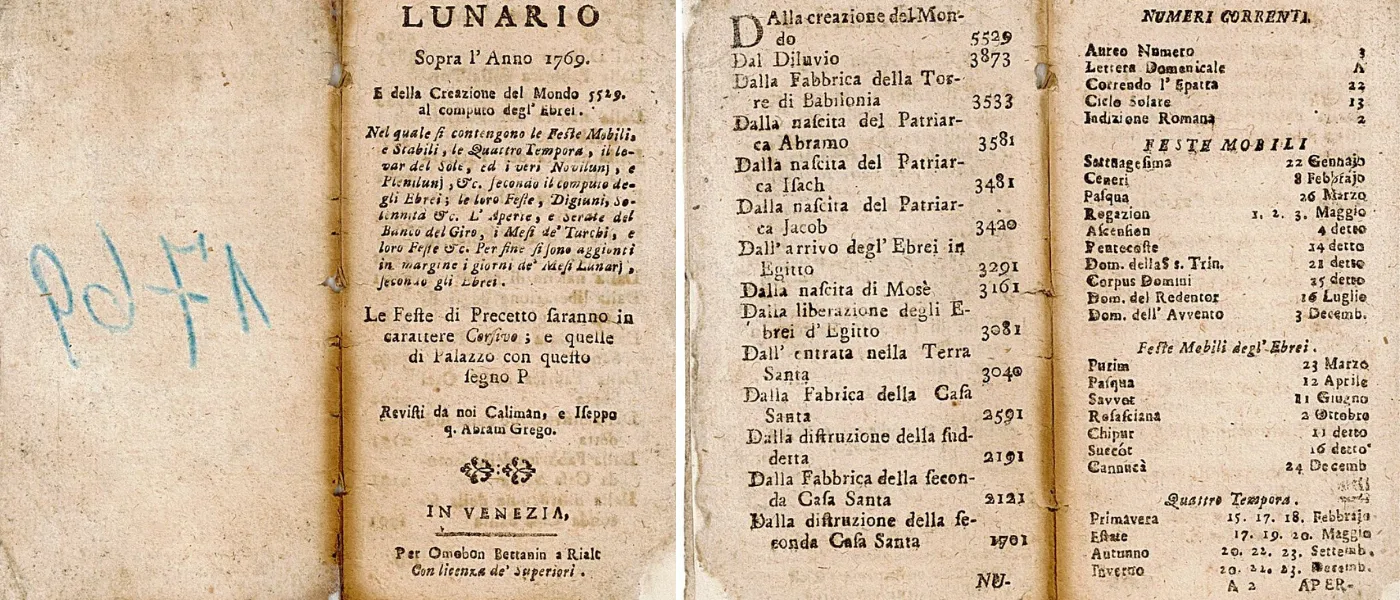 “Un lunario ante litteram: il libricino tascabile che teneva insieme tre mondi”