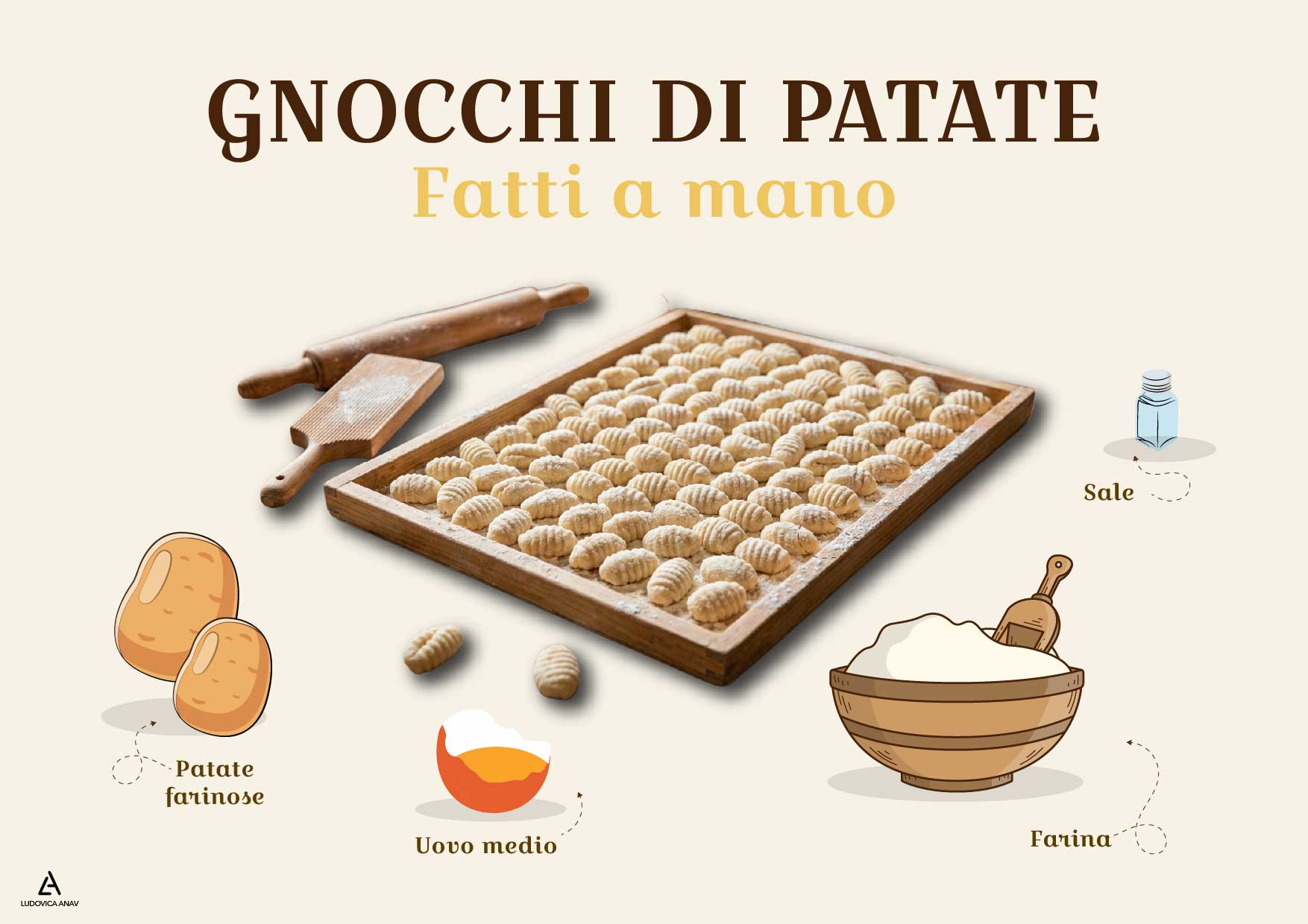 Gnocchi di patate fatti a mano Gnocchi di patate fatti a mano