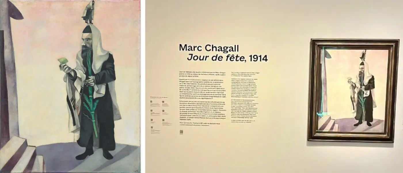 Chagall e Sukkòt, a Parigi il mistero di “Jour de fête”