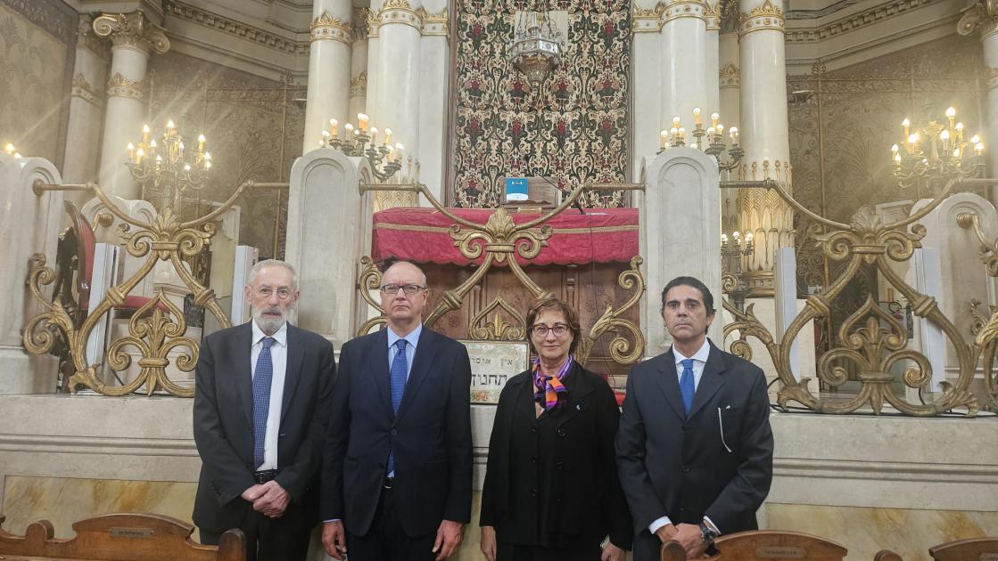 7 ottobre, Valditara al Tempio Maggiore di Roma: “Mai più sia mai più”